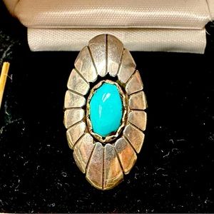 Turquoise silver ring